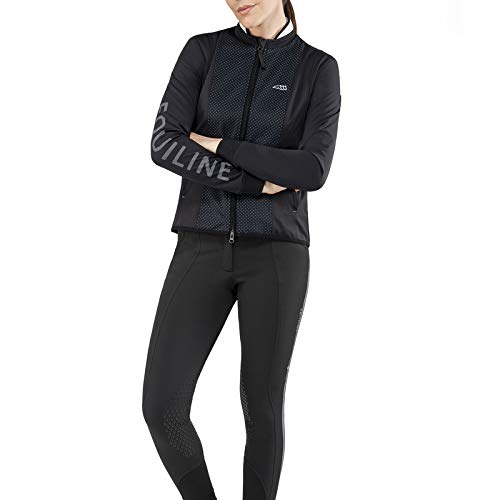 Veste softshell Equiline Chester vêtement équitation femme noir