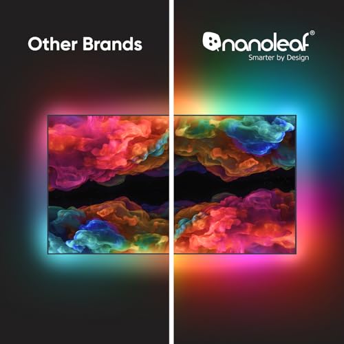 Image of Nanoleaf 4D - TV Sync Camera and Smart Addressable Gradient Lightstrip Kit, Immersive TV LED Backlights, Bias Lighting for Home Theatre & Console Gaming (Up to 85 inch TVs and Monitors)