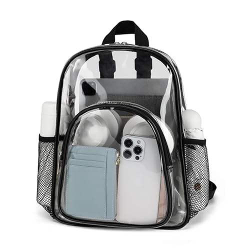 Trendy Clear PVC Backpack Rucksack Suitable for Daily Commutes Travel and Shopping3