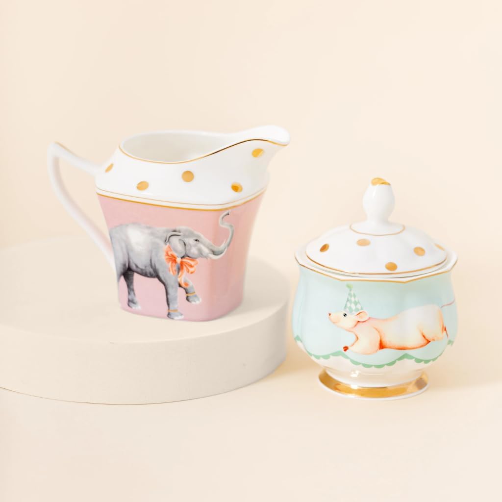 YVONNE ELLEN Elephant Milk Jug & Mouse Sugar Pot Set