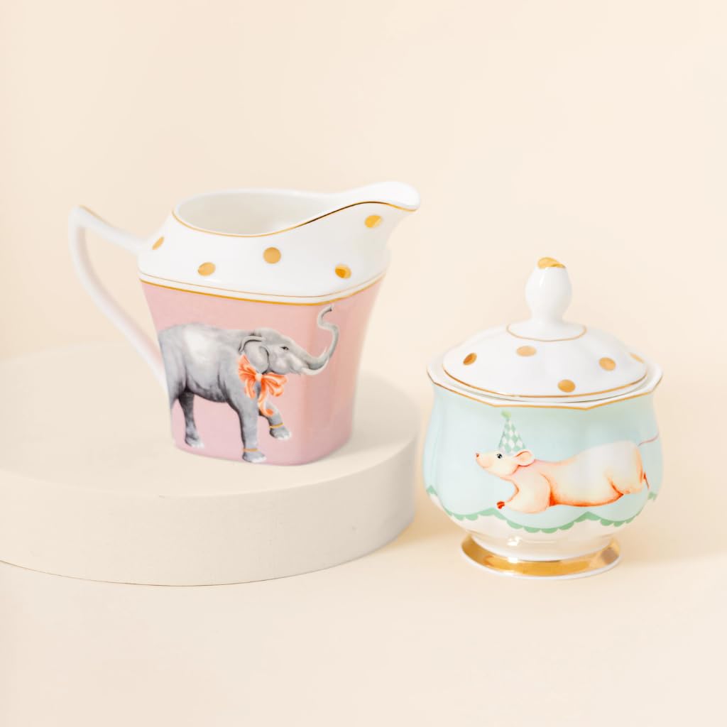 Yvonne Ellen Elephant Milk Jug & Mouse Sugar Pot Set of 2