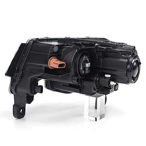 Fione - For Jeep Grand Cherokee Headlight Assembly 2017 2018 2019 2020 2021 [Halogen Model] Black Housing Projector Headlights Headlamps Right Passenger Side Rt 68266646Ad, Ch2503309 Dot Certified #TOP6