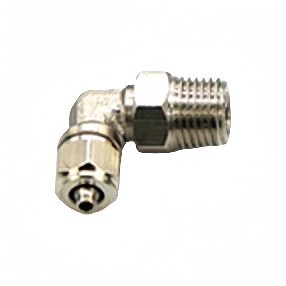 Pipe Hose Connector Pneumatic Connector Elbow Quick Thread Fitting, Male BSP Hose Tightening 1 piece(PL4-01)