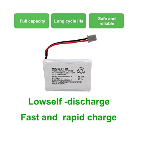 Geilienergy Bt446 Bt-446 Phone Battery Compatible With Uniden Bbty0503001 Bt-1004 Bt-1005 Ge-Tl26402 Bt-504 Cph-488B 3.6V 800Mah (3 Pack) #TOP5