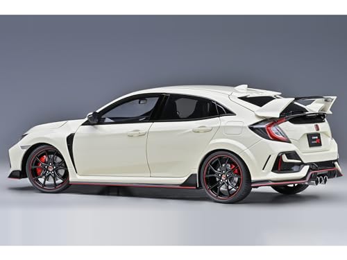 Modelo Auto 2021 Civic Type R (FK8) 1/18 Blanco miniatura 2