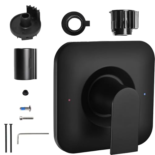 Manija de ducha negra mate T2471BL compatible con Moen Genta LX Posi-Temp Valve Trim Kit, para válvulas balanceadoras de presión Moen 2510/2520/2570/2580/2590, no corrosiva miniatura 1