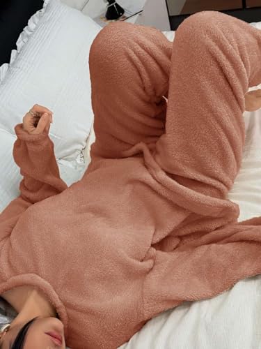 Image of KOTTY Women's Regular Fit Coral Fabric Winter Ensemble - Soft and Warm Wear for Chilly Days