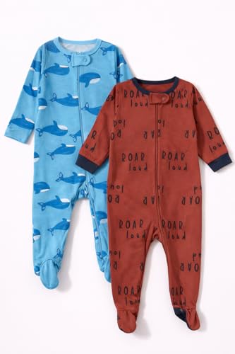 Image of TuddyBuddy 100% Cotton Multi Color Zipper Romper Sleepsuit /Romper /Jumpsuit for Baby Boy & Baby Girl