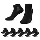 Falechay Herren Damen Sneaker Socken Sportsocken 10Paar Halbsocken, 43-46, 10*schwarz