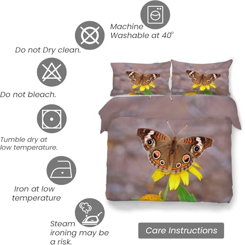 Ensemble de literie 3 pièces avec housse couette microfibre douce 90x190 cm