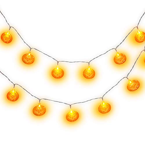 ハロウィン 飾り led イルミネーション パンプキン ライト カボチャ ライト 2.5m 20球 電池式 カボチャ 飾...