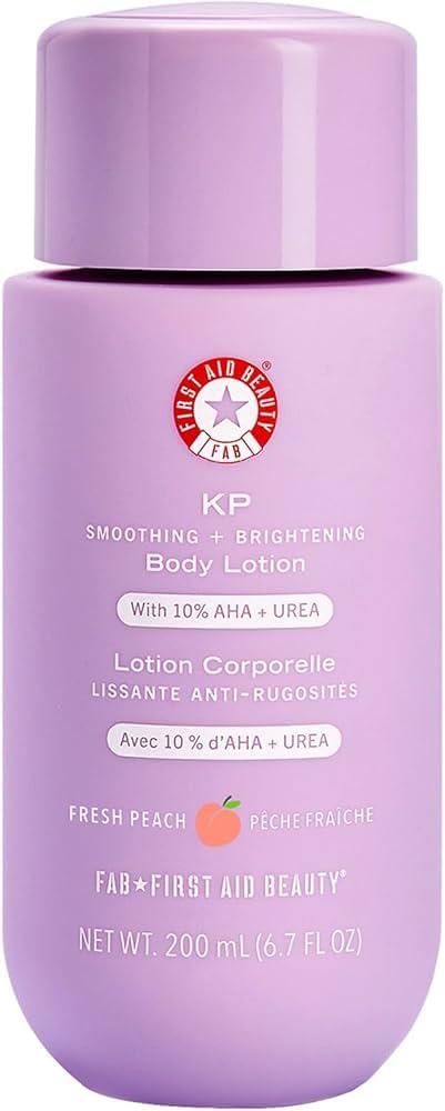 First Aid Beauty KP Smoothing Body Lotion – Chemically Exfoliates and Moisturizes with 10% Lactic Acid (AHA), Urea, Colloidal Oatmeal and Ceramides