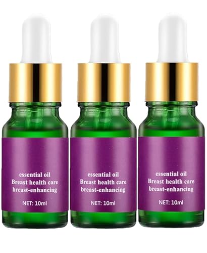 Aceite natural para el cuidado de los senos, curvas naturales, aceite de masaje, para todo tipo de pieles.,3pcs