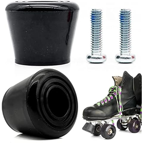 Rollschuh Stopper 2 Stück Roller Skate Stopper Rollschuh Zehenstopper Rollschuh Bremsen Unisex Erwachsene Schlittschuhe Zubehör Cover