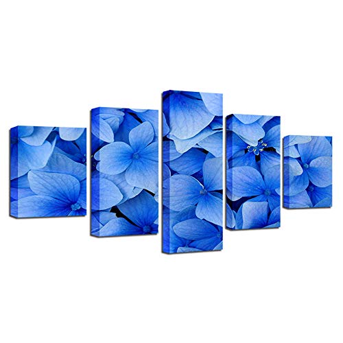Fleur bleue imprimé moderne : creez une atmosphere sereine et apaisante