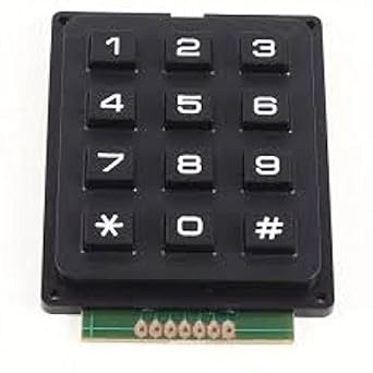 Techtonics 3X4 12-key Keyboard/Keypad Telephone Style Black