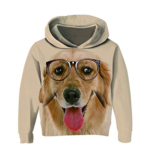 RAISEVERN Spring Niños Niñas Hoodies de la impresión 3D Lindo Perro Pullover...