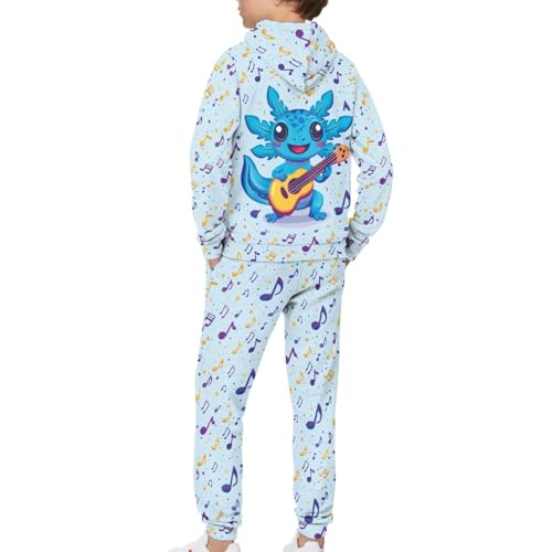 Girls Hoodie Set Size 4-12 Long Sleeve Sweatsuit Outfits for Kids 2 Piece Pullover Hoodie Jogger Pants Sets4