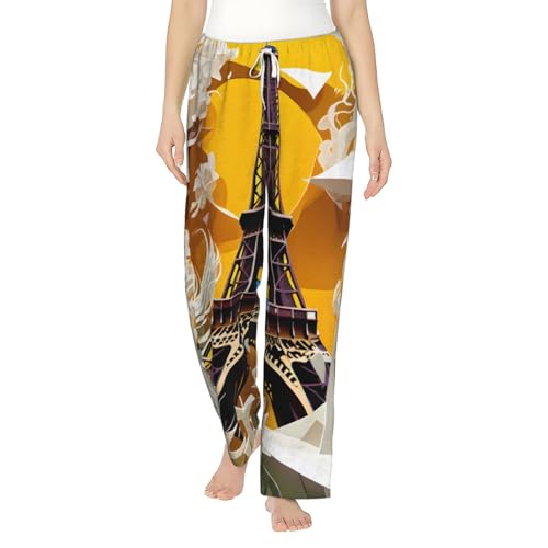 Pantalon de pyjama Tour Eiffel pour femme, le cadeau de vacances parfait