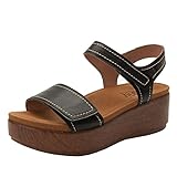 Alegria Women's Tamsyn Black Platform Sandal 7 M US