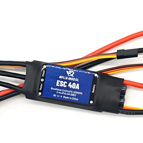 Controlador ESC 40A sin escobillas con conector XT-60 y BEC 3A para aviones RC
