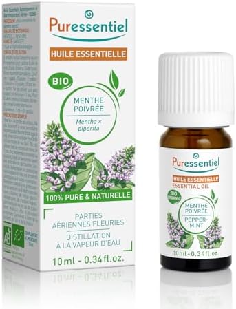 Puressentiel – Huile Essentielle Menthe poivrée BIO – Contribue a...