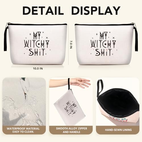 Witch Stuff Witchcraft Makeup Bag Halloween Birthday Gifts for Witchcraft Lover Women Her Girl Friends Tarot Cards for Beginners Witch Coven Sister Funny Witch Witchy Gifts – My Witchy Sht
