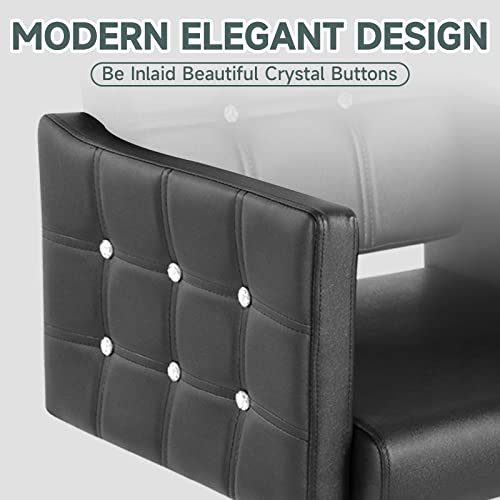 Hicomony Black Salon Chair For Hair Stylist, Hydraulic Barber Chair For Barbershop, All-Purpose Hair Salon Chair, Beauty Equipment For Women (Black) #TOP5