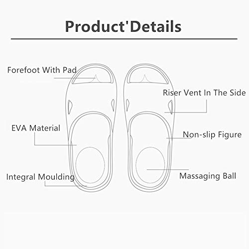 Unisex Slip On Massage Slippers for Women Men Non-slip Light Weight Flat Slide Sandals Spa Shower House Soft Shoes for Indoor Home Living Room3