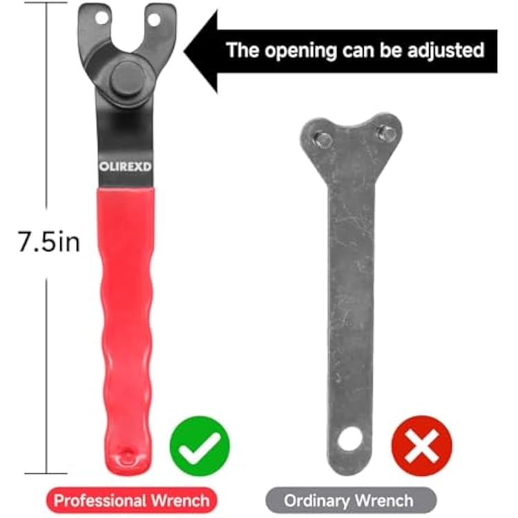 OLIREXD Angle Grinder Universal Adjustable Pin Wrench for Angle Grinder Machine(Red) (1)