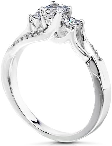 Kobelli Diamond Wedding Set 1/2 carat (ctw) in 14K White Gold