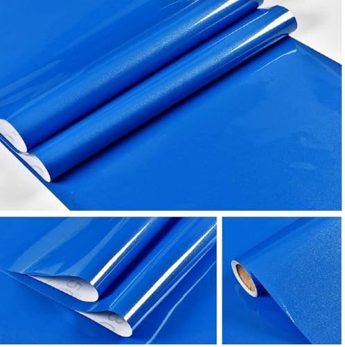 Image of ONETON Glossy Royl Blue Contact Paper Decorative Self Adhesive Counter Top Peel and Stick Wallpaper for Kitchen Cabinets Shelf Drawer Liner Desk Dresser (ROYL BLU Glossy WP, 24x200 inch)