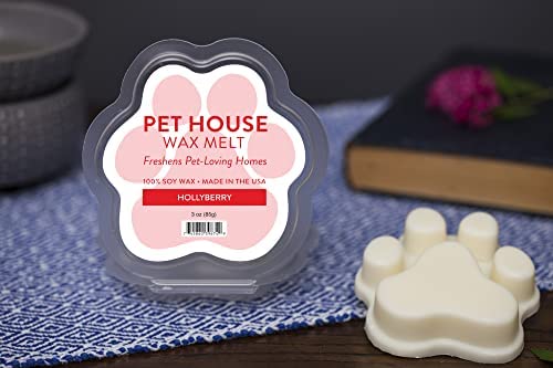 Image of Pet House Hollyberry Scented Christmas Wax Melts - Natural, Long-Lasting, Plant Based Pet Friendly Soy Wax Melts Pack of 2