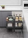 Blind Corner Pull Out Organizer, 2-Tier 4-Shelf Kitchen Cabinet Baskets, Pull Out Storage Rack Shelf for Kitchen/Bathroom Cabinet,Cupboard Organiser Shelf for Left & Right Open Compatible,900