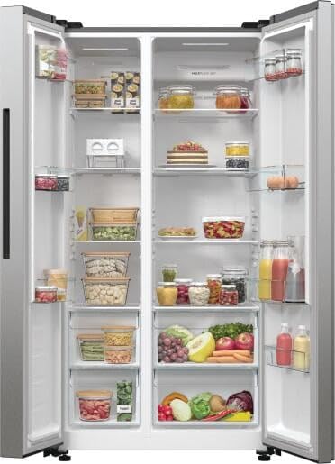 Gorenje NRR 9185 DAXL Side by Side - Frigorifero congelatore, EEK D, capacità totale di 550 litri, No Frost Plus, sistema di raffreddamento MultiFlow, ConvertActive, FastFreeze, display LED, acciaio