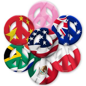 Peace Sign Magnet Of Venezuela Flag By Meyoto #TOP4