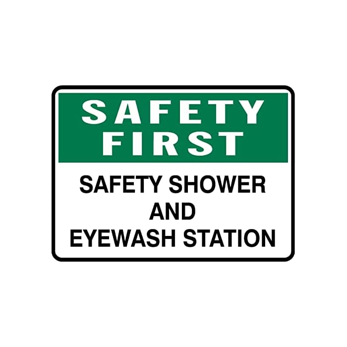 Buy Safety First Safety Shower and Eyewash Station Glow Sign Board