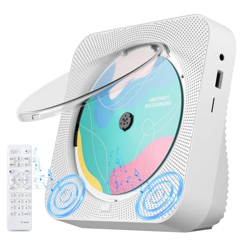 Reproductor de CD portátil con Bluetooth 5.1 Reproductor de CD de escritorio con altavoces de sonido HiFi