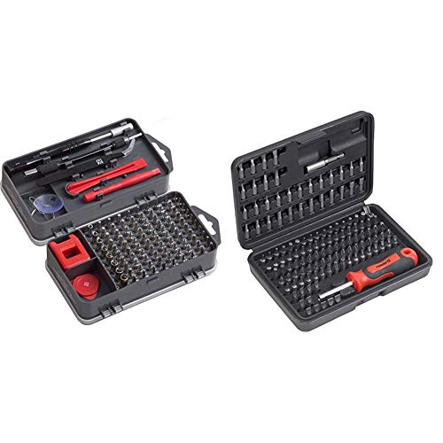 Meister Feinmechaniker-Set 108-teilig - Reparatur-Set für Smartphones, Tablets, PCs, Modellbau & Repair-Tool-Kit & Bit-Set 130-teilig - Chrom-Vanadium-Stahl - Gängige Standard- & Sicherheits-Bits 1 Meister Feinmechaniker-Set 108-teilig - Reparatur-Set für Smartphones, Tablets, PCs, Modellbau & Repair-Tool-Kit & Bit-Set 130-teilig - Chrom-Vanadium-Stahl - Gängige Standard- & Sicherheits-Bits