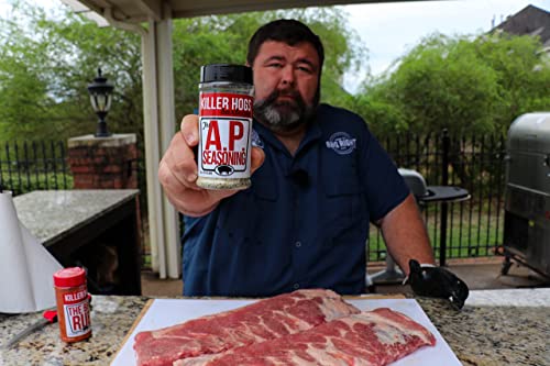 Killer Hogs AP Seasoning | Championship BBQ and Grill All Purpose Seasoning for Beef, Steak, Burgers, Pork, and Chicken | Salt, Pepper, Garlic (SPG) | 5 Pounds