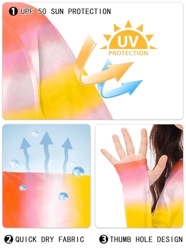 Image of Remimi Kids Sun Shirt Rash Guard Quick Dry Sun Protection Athletic Hoodie Hiking Shirts 3-12 Years