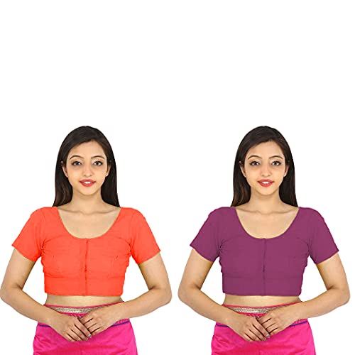 Image of Namita Women's Rubia Cotton Solid Half Sleeve Blouse
