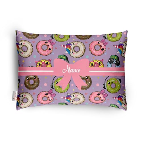 Image of Personalized Pillow for Kids - Custom Name, Super Soft Cotton Kids Cushion for Infants & Toddlers, 1 Month to 5 Year Olds, Keeps Head & Neck Comfortable, Adorable Prints