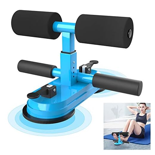 AERLANG Sit Up Bar for Floor, Upgraded Portable Sit Up Assistant Device Abdomen Exerciser with 2 Suction Cups, Adjustable Self-Suction Sit Up Bar, Household Fitness Equipment for Body Building