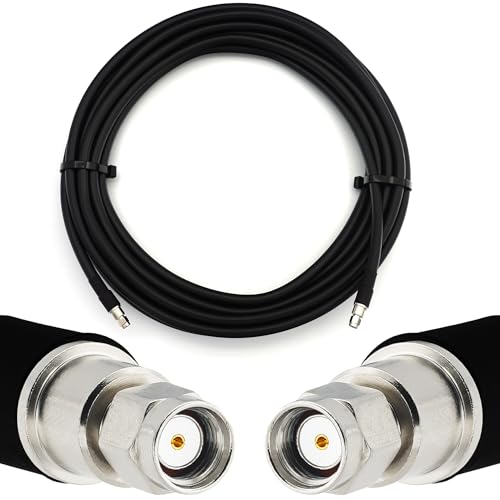 Câble RP-SMA mâle vers RP-SMA mâle 12m HF400 extension antenne WiFi routeur 50 Ohm