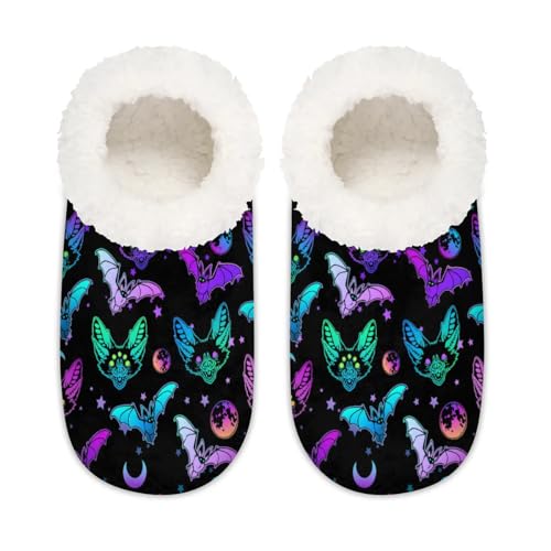 House Slippers for Women Men, Cute Dog Closed Back Fuzzy Plush Slippers, Comfy Bedroom Home Shoes with Anti-Skid Rubber Sole Indoor Outdoor2