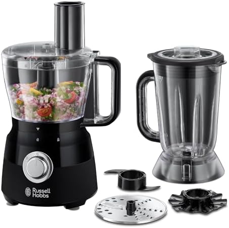 Russell Hobbs Desire Food Processor: Bowl with 1.5L usable capacity, 1.5L Plastic jug 