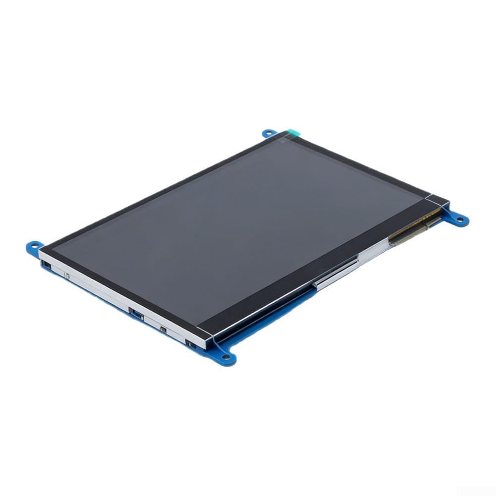 Display touch screen LCD da 7 pollici, 1024 x 600, con capacitivo a 5 punti | Per Raspberry Pi 3B/4B, ingresso, retroilluminazione separata, & Play per Raspbian Ubuntu per Windows, nero
