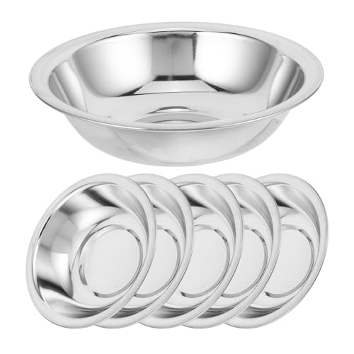 Set de 6 tazones de acero inoxidable 16cm para mezclar miniatura 1