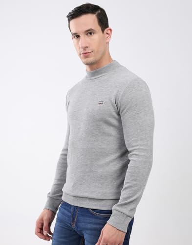 Image of Monte Carlo Mens Regular Fit Full Sleeve Solid T Neck Winter Tshirt (Pack of 1)